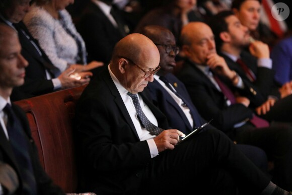 Exclusif - Jean-Yves Le Drian - 5e édition de la cérémonie de remise des prix de la Fondation Chirac (le Prix Culture pour la paix et le Prix Chirac pour la prévention des conflits) au musée du Quai Branly - Jacques Chirac à Paris le 18 décembre 2018. © Dominique Jacovides / Bestimage