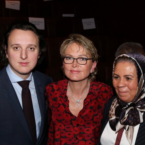 Exclusif - Martin Rey-Chirac avec sa mère Claude Chirac et Latifa Ibn Ziaten - 5e édition de la cérémonie de remise des prix de la Fondation Chirac (le Prix Culture pour la paix et le Prix Chirac pour la prévention des conflits) au musée du Quai Branly - Jacques Chirac à Paris le 18 décembre 2018. © Dominique Jacovides / Bestimage