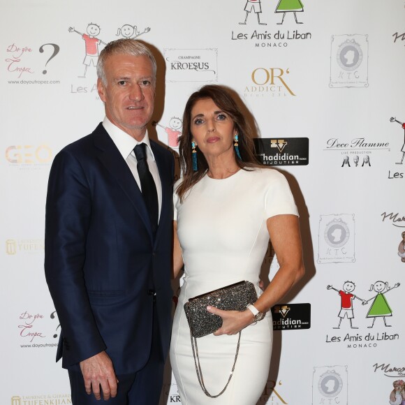 Exclusif - Didier Deschamps et sa femme Claude - Soirée de fin d'année de l'association monégasque "Les Amis du Liban à Monaco" dont il est le parrain au Bay Hotel à Monaco le 19 décembre 2018. © Jean-Charles Vinaj/PRM/Bestimage