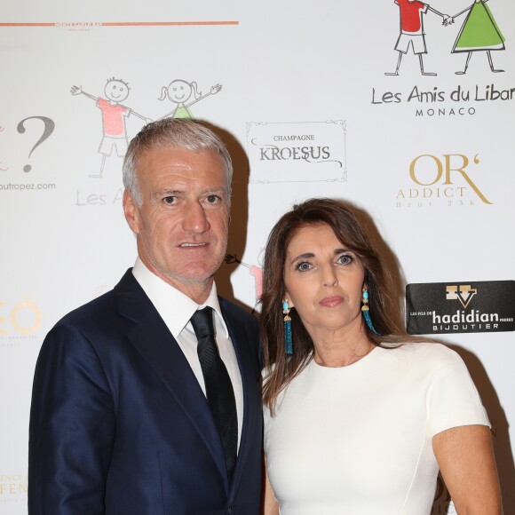 Exclusif - Didier Deschamps et sa femme Claude - Soirée de fin d'année de l'association monégasque "Les Amis du Liban à Monaco" dont il est le parrain au Bay Hotel à Monaco le 19 décembre 2018. © Jean-Charles Vinaj/PRM/Bestimage
