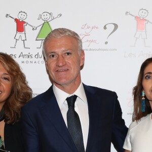 Exclusif - Boubou Hallani (présidente de l'association Les Amis du Liban de Monaco), Didier Deschamps et sa femme Claude - Soirée de fin d'année de l'association monégasque "Les Amis du Liban à Monaco" dont il est le parrain au Bay Hotel à Monaco le 19 décembre 2018. © Jean-Charles Vinaj/PRM/Bestimage