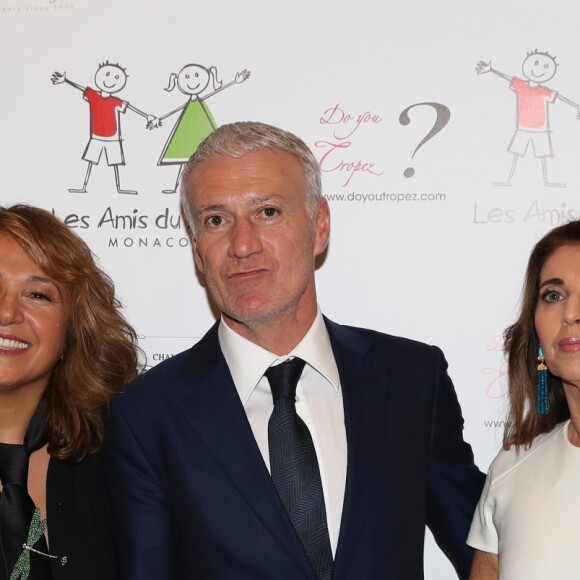 Exclusif - Boubou Hallani (présidente de l'association Les Amis du Liban de Monaco), Didier Deschamps et sa femme Claude - Soirée de fin d'année de l'association monégasque "Les Amis du Liban à Monaco" dont il est le parrain au Bay Hotel à Monaco le 19 décembre 2018. © Jean-Charles Vinaj/PRM/Bestimage