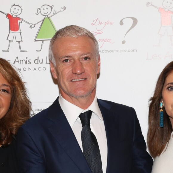 Exclusif - Boubou Hallani (présidente de l'association Les Amis du Liban de Monaco), Didier Deschamps et sa femme Claude - Soirée de fin d'année de l'association monégasque "Les Amis du Liban à Monaco" dont il est le parrain au Bay Hotel à Monaco le 19 décembre 2018. © Jean-Charles Vinaj/PRM/Bestimage