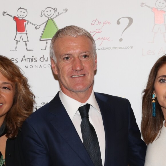 Exclusif - Boubou Hallani (présidente de l'association Les Amis du Liban de Monaco), Didier Deschamps et sa femme Claude - Soirée de fin d'année de l'association monégasque "Les Amis du Liban à Monaco" dont il est le parrain au Bay Hotel à Monaco le 19 décembre 2018. © Jean-Charles Vinaj/PRM/Bestimage