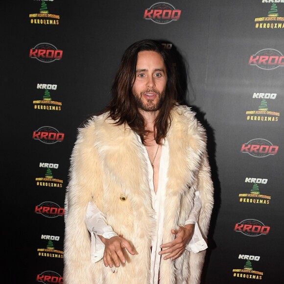 Jared Leto au photocall du "KROQ Absolut Almost Acoustic Christmas 2018" à Inglewood, le 8 décembre 2018.