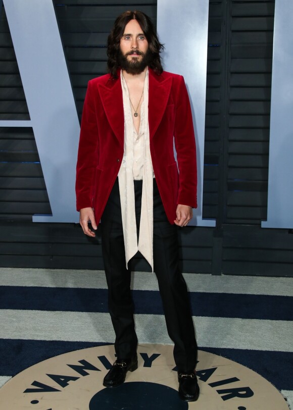 Jared Leto à la soirée Vanity Fair Oscar au Wallis Annenberg Center à Beverly Hills, le 4 mars 2018