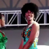 Dorcas Kasinde, Miss Africa 2018. Sa perruque a pris feu sur scène. Décembre 2018.