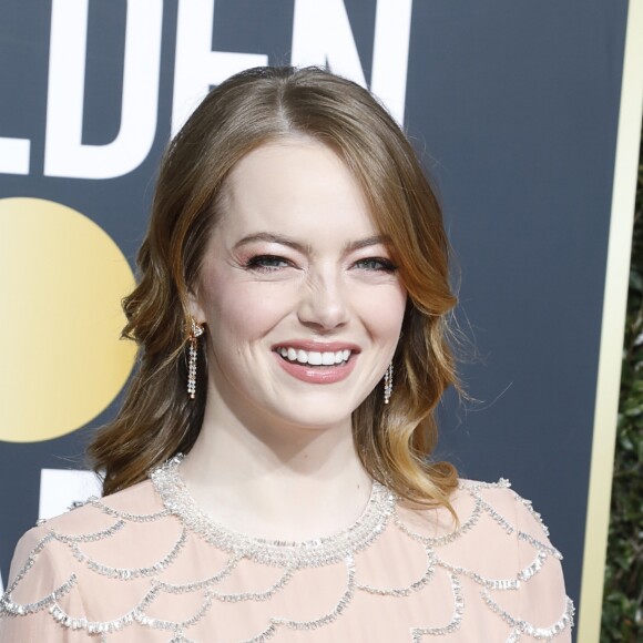 Emma Stone - 76e cérémonie annuelle des Golden Globe Awards au Beverly Hilton Hotel à Los Angeles, le 6 janvier 2019.