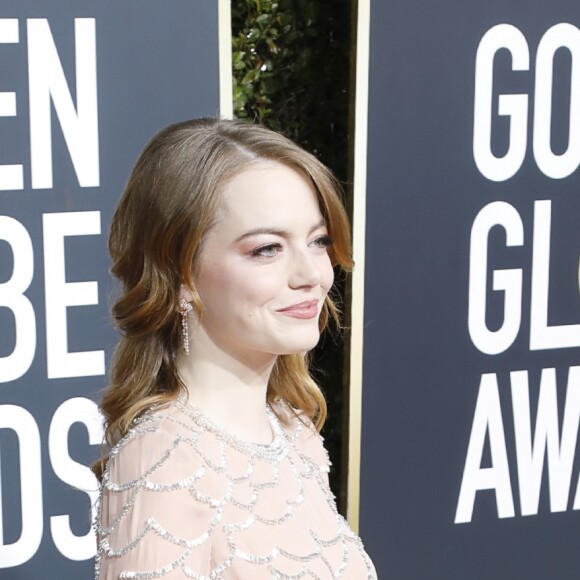 Emma Stone - 76e cérémonie annuelle des Golden Globe Awards au Beverly Hilton Hotel à Los Angeles, le 6 janvier 2019.