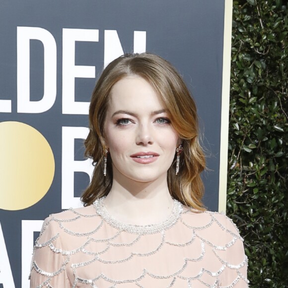 Emma Stone - 76e cérémonie annuelle des Golden Globe Awards au Beverly Hilton Hotel à Los Angeles, le 6 janvier 2019.