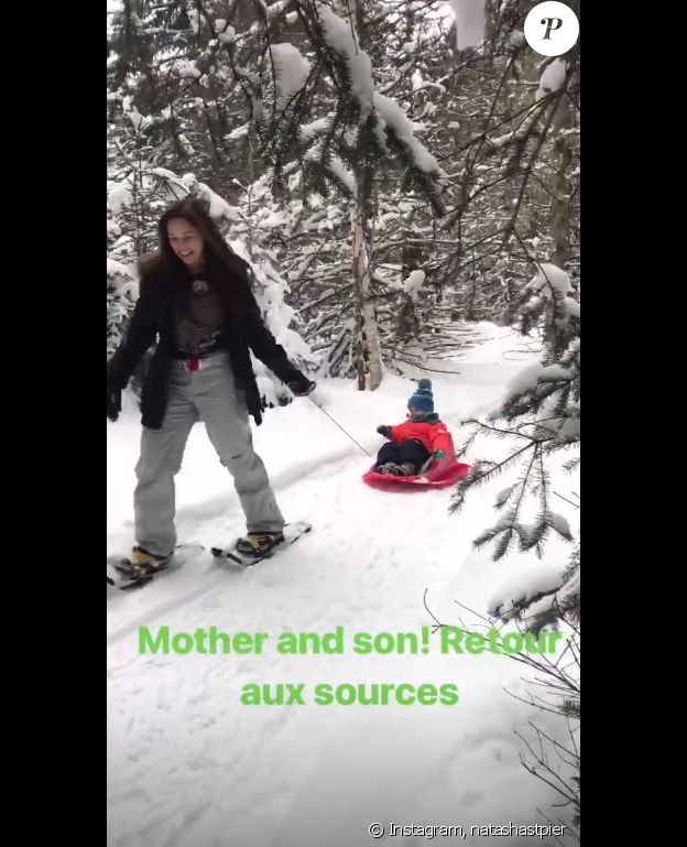 Natasha-St-Pier, "retour aux sources" avec son fils Bixente sur Instagram, le 6 janvier 2019.