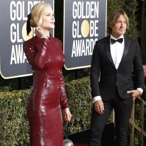 Nicole Kidman, Keith Urban au photocall de la 76ème cérémonie annuelle des Golden Globe Awards au Beverly Hilton Hotel à Los Angeles, Californie, Etats-Unis, le 6 janver 2019