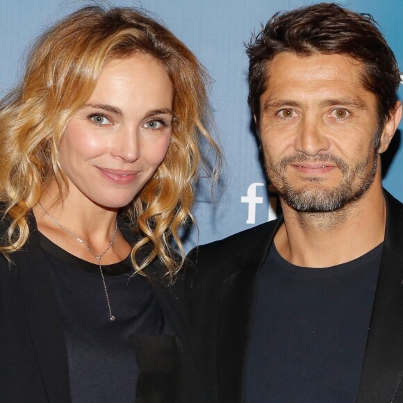 Exclusif - Bixente Lizarazu et sa compagne Claire Keim - Soirée annuelle de la FIDH (Fédération Internationale des ligues de Droits de l'Homme) à l'Hôtel de Ville à Paris, le 8 décembre 2014.