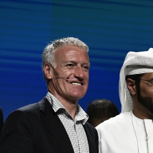 Didier Deschamps lors de la 13e édition de la Dubai International Sports Conference le 2 janvier 2019.