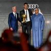 Didier Dechamps et Cristiano Ronaldo lors de la 10e édition des Dubai Globe Soccer Awards le 3 janvier 2019.