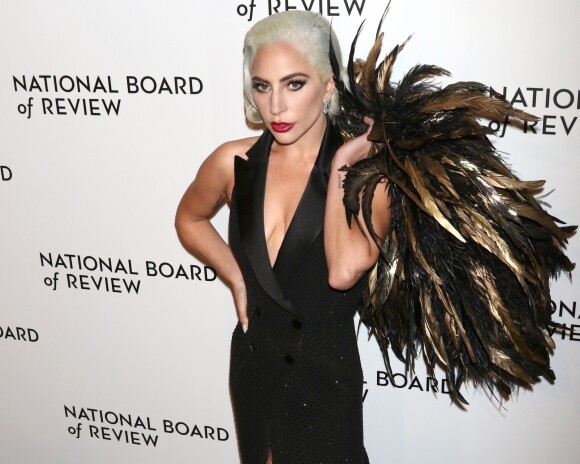 Lady Gaga (Robe Ralph Lauren) à la soirée de gala des National Board of Review of Motion Pictures Awards à la salle de réception Cipriani sur la 42ème rue à New York City, New York, Etats-Unis, le 8 janver 2019.