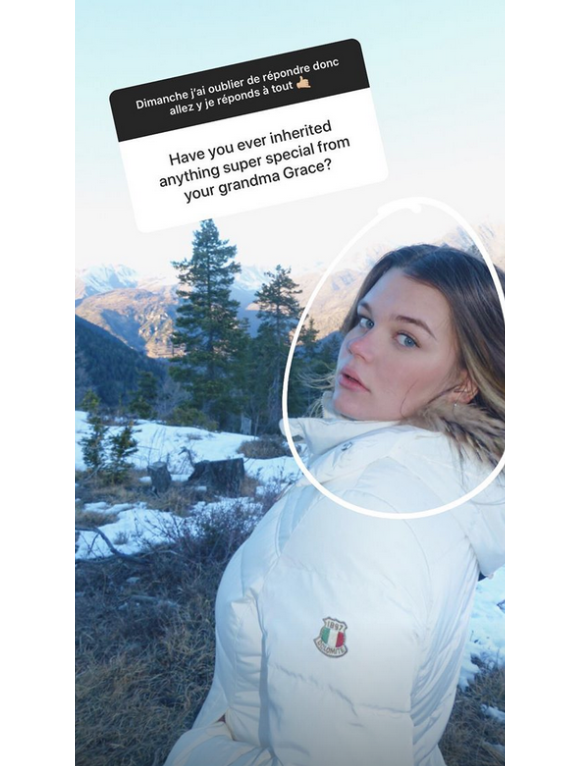 Camille Gottlieb répond aux questions de ses abonnés Instagram, le 8 janvier 2019.