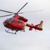 Le prince William, duc de Cambridge, est arrivé en hélicoptère à l'Hôpital royal de Londres le 9 janvier 2019 pour y célébrer les 30 ans de l'association London Air Ambulance.