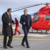 Le prince William, duc de Cambridge, est arrivé en hélicoptère à l'Hôpital royal de Londres le 9 janvier 2019 pour y célébrer les 30 ans de l'association London Air Ambulance.