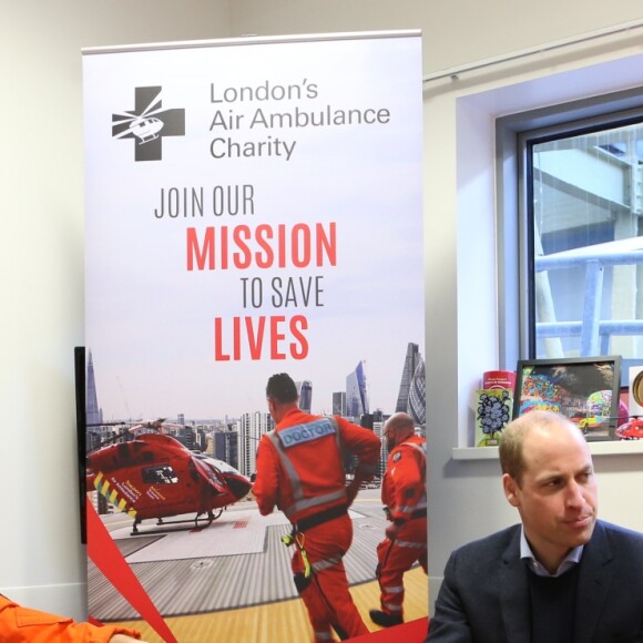 Le prince William, duc de Cambridge, célébrait le 9 janvier 2019 à l'Hôpital royal de Londres les 30 ans de l'association London Air Ambulance, un service d'ambulances aériennes.
