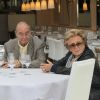 Jacques Chirac et sa femme Bernadette, Maryvonne Pinault et un ami au restaurant Le Girelier à Saint Tropez le 4 octobre 2013.