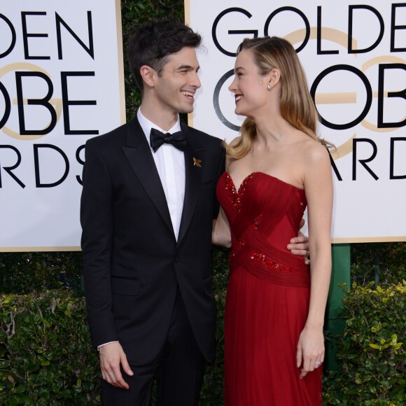 Alex Greenwald et sa fiancée Brie Larson - La 74ème cérémonie annuelle des Golden Globe Awards à Beverly Hills, le 8 janvier 2017.