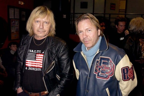 Renaud et son frère Thierry Séchan à Paris, le 18 février 2003.