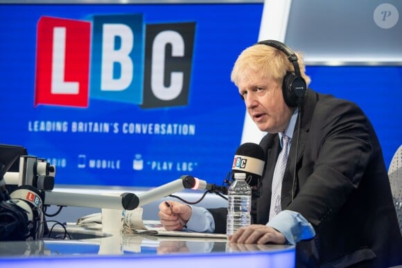 Boris Johnson lors d'un passage radio à Londres, le 14 janvier 2019.