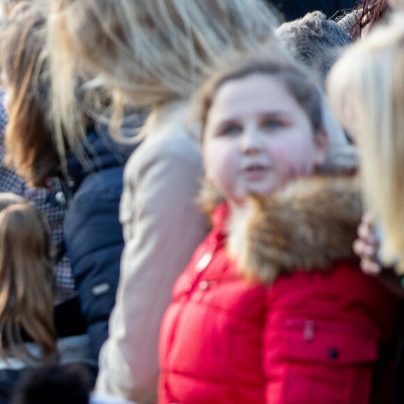 Le prince Harry et Meghan Markle lors d'une visite à Birkenhead le 14 janvier 2019.