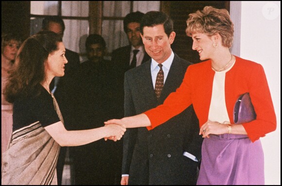 Lady Diana en Inde en 1992.