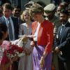 Lady Diana lors d'un voyage en Inde en 1992.