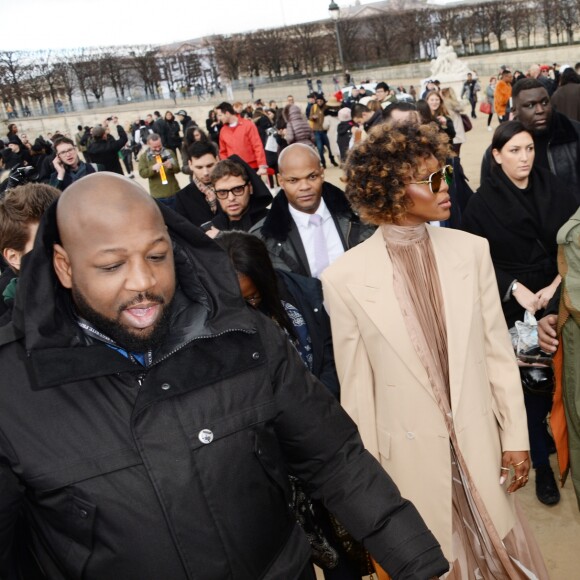 Naomi Campbell au défilé homme automne-hiver 2019-2020 Louis Vuitton par Virgil Abloh à Paris. Le 17 janvier 2019 © CVS-Veeren / Bestimage