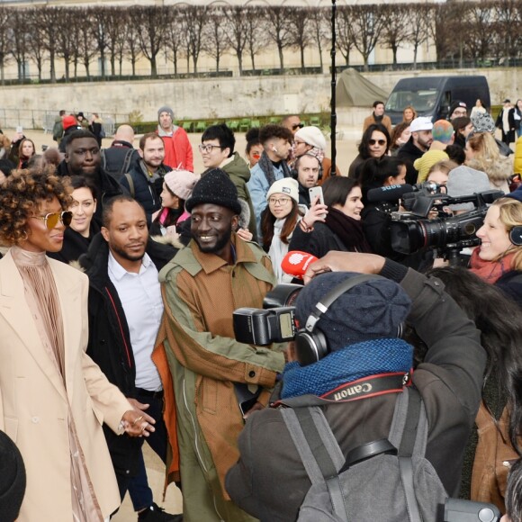 Naomi Campbell au défilé homme automne-hiver 2019-2020 Louis Vuitton par Virgil Abloh à Paris. Le 17 janvier 2019 © CVS-Veeren / Bestimage