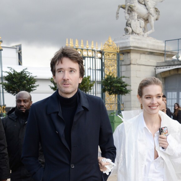 Antoine Arnault et sa compagne Natalia Vodianova au défilé homme automne-hiver 2019-2020 Louis Vuitton par Virgil Abloh à Paris. Le 17 janvier 2019 © CVS-Veeren / Bestimage