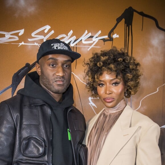 Virgil Abloh et Naomi Campbell - défilé homme automne-hiver 2019-2020 Louis Vuitton par Virgil Abloh à Paris. Le 17 janvier 2019 © CVS-Veeren / Bestimage