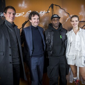 Antoine Arnault, Virgil Abloh et Natalia Vodianova - Défilé homme automne-hiver 2019-2020 Louis Vuitton par Virgil Abloh à Paris. Le 17 janvier 2019 © CVS-Veeren / Bestimage