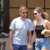 Exclusif - Jenson Button et sa fiancée Brittny Ward sont allés diner en amoureux à Beverly Hills, le 10 juillet 2018