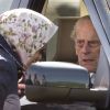 La reine Elisabeth II d'Angleterre et le prince Philip, duc d'Edimbourg, au Royal Windsor Horse Show a Windsor, le 11 mai 2018.