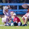 Exclusif - Kate Hudson très enceinte est allée soutenir son fils Bingham avec son compagnon Danny Fujikawa lors d'un match de football à Malibu. Sa mère, Goldie Hawn, est aussi de la partie! Le 23 septembre 2018