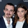 Guillaume Sanchez (Chef de l'année) et sa compagne Paloma Coquant - Remise des GQ Awards "Les Hommes de l'Année 2018" au Centre Pompidou à Paris, le 26 novembre 2018.