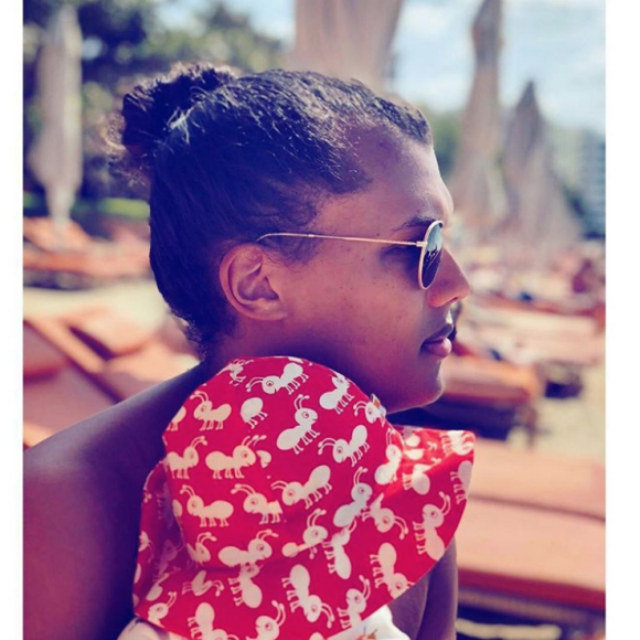 Stromae et son fils au soleil, janvier 2019.