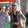 Exclusif - Courteney Cox et Lisa Kudrow sont allées déjeuner entre amies à Beverly Hills. Lee Kudrow, le père de Lisa, est de la partie! Le 22 janvier 2019