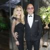 Pascal Obispo et sa femme Julie Hantson à la 17ème édition du "Dîner de la mode du Sidaction" au Pavillon d'Armenonville à Paris, France, le 24 janvier 2019. Depuis 2003, ce dîner permet de montrer l'engagement indéfectible du monde de la mode en faveur de la lutte contre le sida. © Olivier Borde/Bestimage