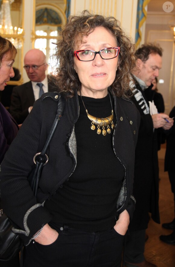 Mireille Dumas au Ministère de la Culture à Paris,le 12 mars 2013.