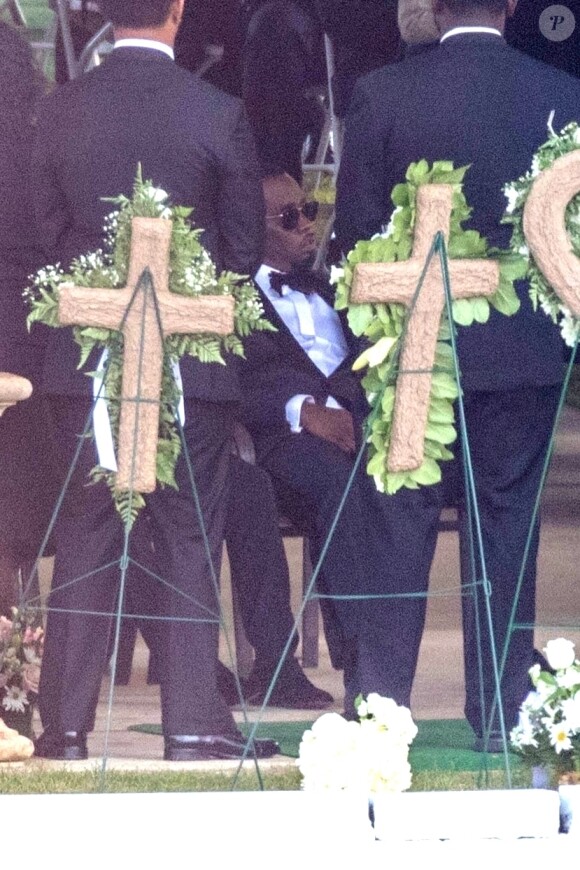 Exclusif - Sean Combs, aka P. Diddy, aux obsèques de Kim Porter, son ex-compagne et la mère de ses enfants, à Columbus dans l'Etat de Georgie le 24 novembre 2018.