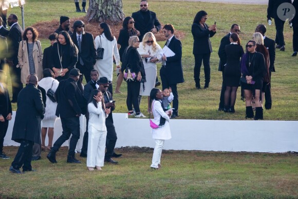 Exclusif - Sean Combs, aka P. Diddy, aux obsèques de Kim Porter, son ex-compagne et la mère de ses enfants, à Columbus dans l'Etat de Georgie le 24 novembre 2018.