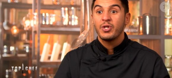 Ibrahim lors du premier épisode de "Top Chef" saison 10, diffusé le 6 février 2019 sur M6.