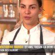 Marie-Victorine lors du premier épisode de "Top Chef" saison 10, diffusé le 6 février 2019 sur M6.
