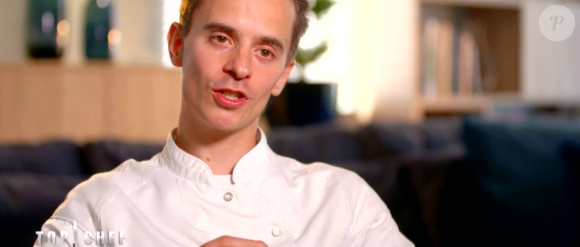 Sébastien lors du premier épisode de "Top Chef" saison 10, diffusé le 6 février 2019 sur M6.