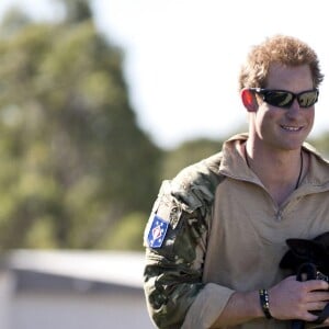 Le prince Harry lors d'un exercice d'entraînement de commando avec l'armée australienne en Australie en 2015.